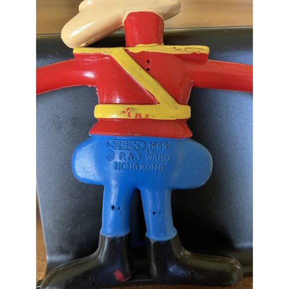 1985 JESCO 5” Dudley-Do-Right Rocky And Bullwinkle Rubber Bendable Figure - Picture 10 of 13